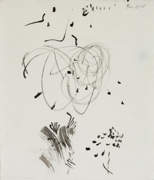 Artwork by Hanna‏ Ben-Dov, Untitled, Made of Indian Inks On Paper And Mixed Media