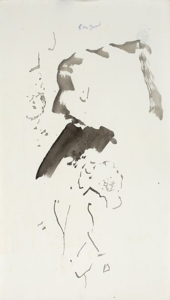 Artwork by Hanna‏ Ben-Dov, Untitled, Made of Indian Inks On Paper And Mixed Media