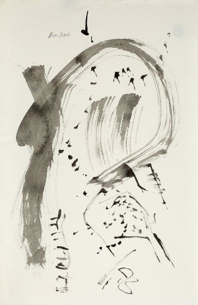 Artwork by Hanna‏ Ben-Dov, Untitled, Made of Indian Inks On Paper And Mixed Media