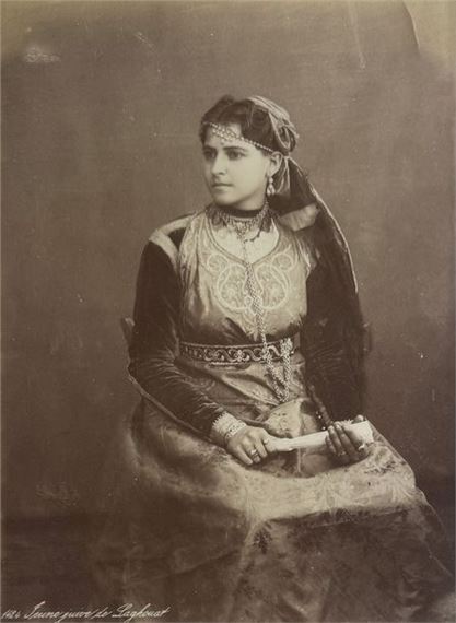 Young Jewish girl from Laghouat by Jean-théophile Geiser, ca. 1880