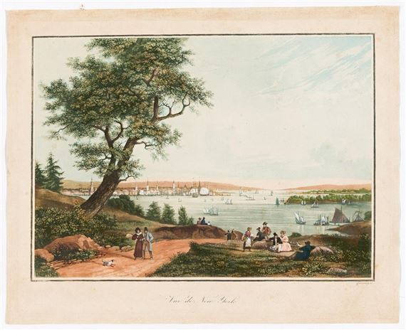 Vue de New York - Ambroise-Louis Garneray