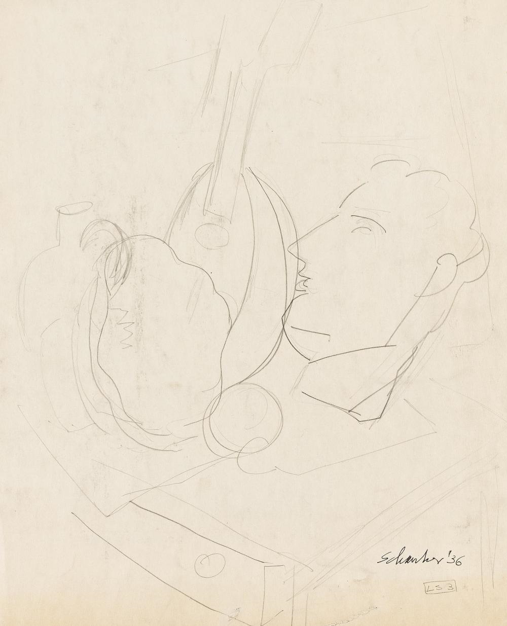 Artwork by Louis Schanker, Untitled, Made of Gouache On Paper