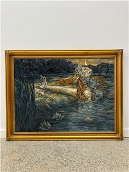 The Parting of Sea King and Princess Volhova - Mikhail Vrubel