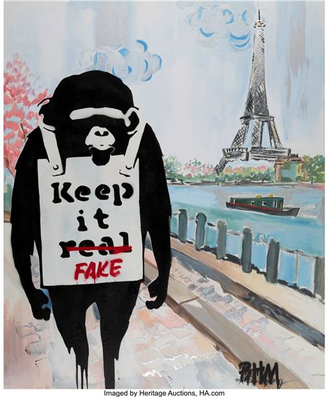 Keep it Fake - Paris #2 by Banksy Hates Me, 2021