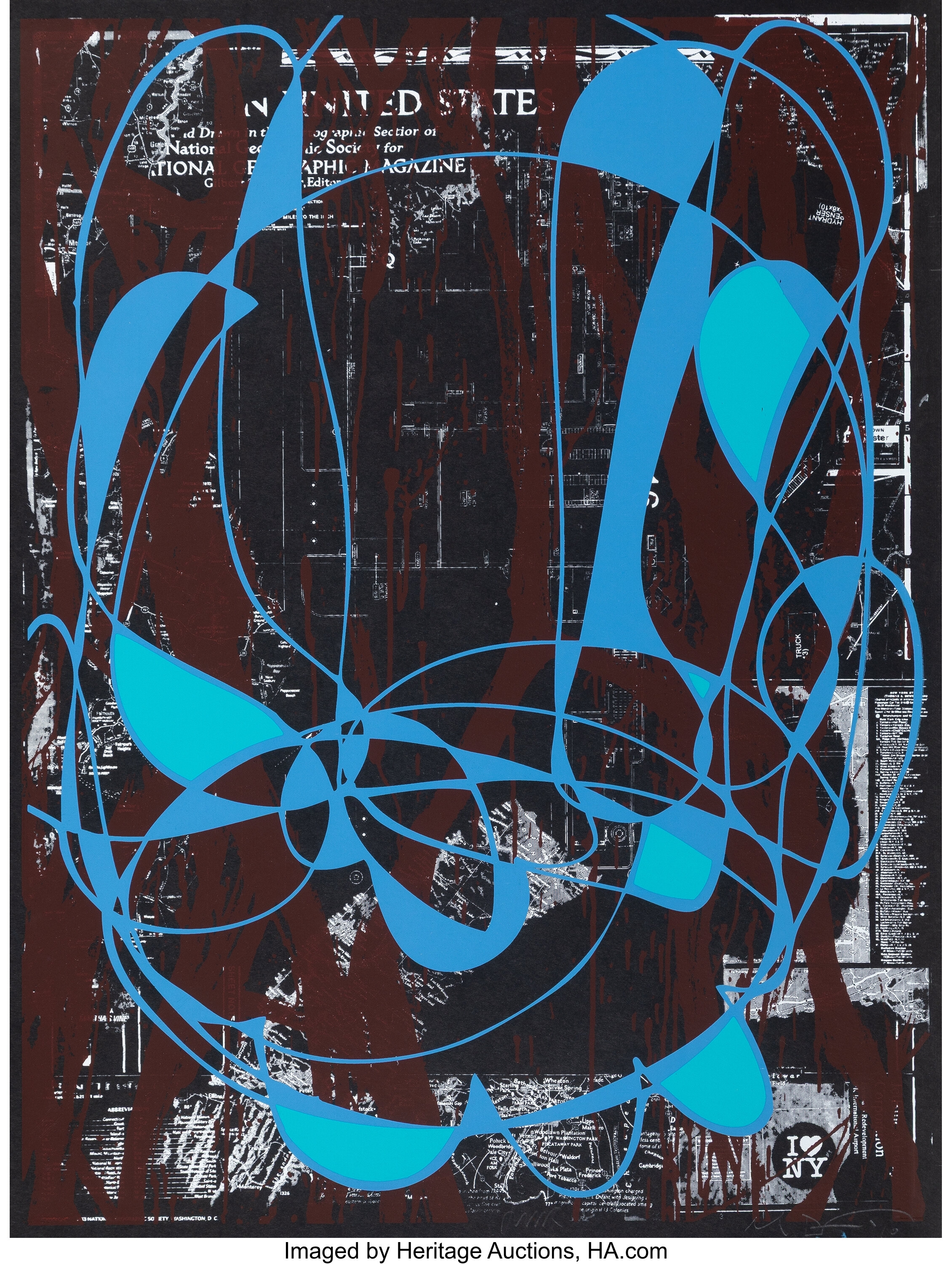 Artwork by Michael De Feo, JM Rizzi, Untitled, Made of Screenprint in colors on wove paper