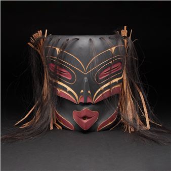 DZUNUKWA (WILD WOMAN OF THE WOODS) MASK - Clarence Nelson