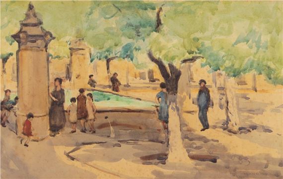 A SQUARE IN FRANCE - Ellen Brown Workman Mccready