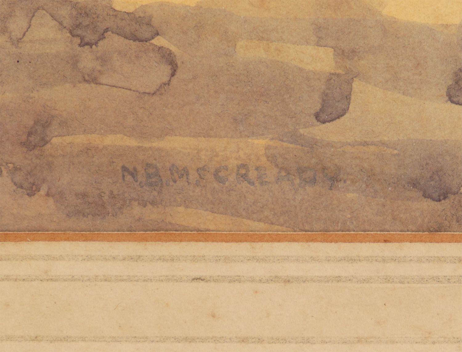 Artwork by Ellen Brown Workman Mccready, A SQUARE IN FRANCE, Made of Watercolour Drawing