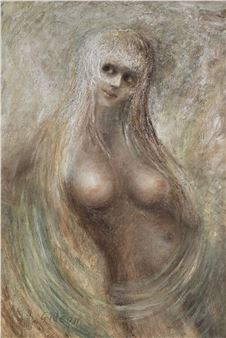 Nude Portrait Painting - Elmo Gideon