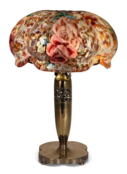 Venice Floral Table Lamp - Pairpoint Glass Company