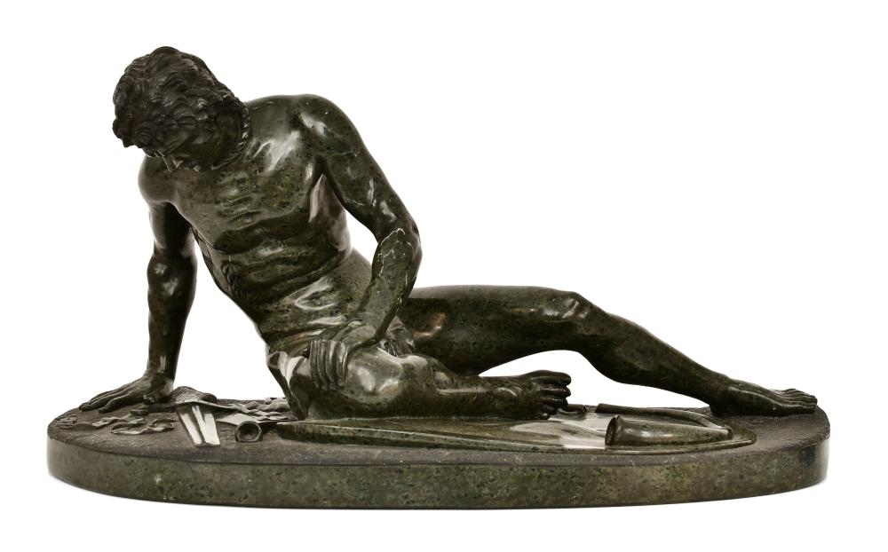 Artwork by Girolamo Zoffoli, Dying Gaul, Made of Marble