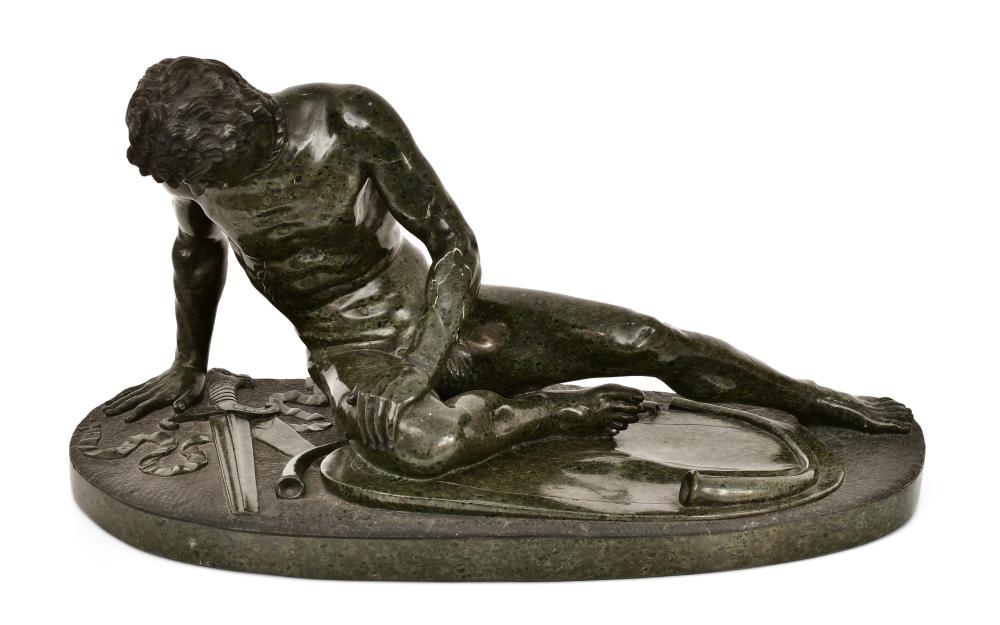 Artwork by Girolamo Zoffoli, Dying Gaul, Made of Marble