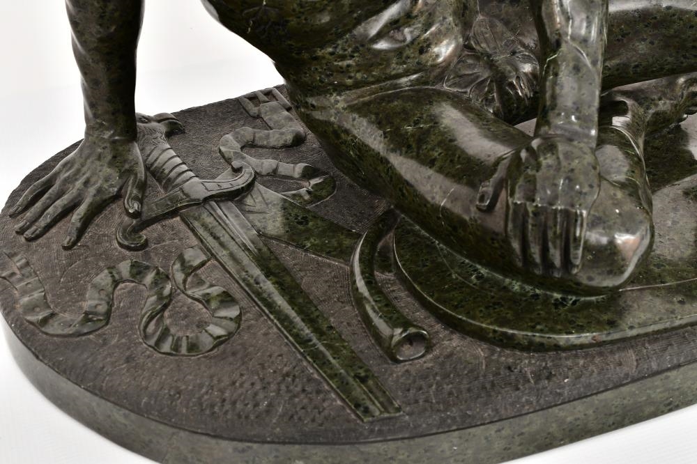 Artwork by Girolamo Zoffoli, Dying Gaul, Made of Marble