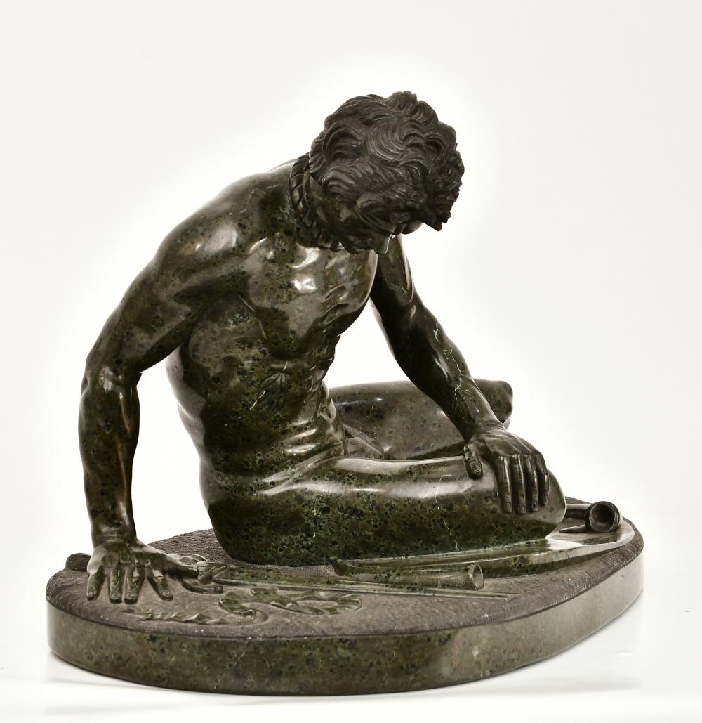 Artwork by Girolamo Zoffoli, Dying Gaul, Made of Marble