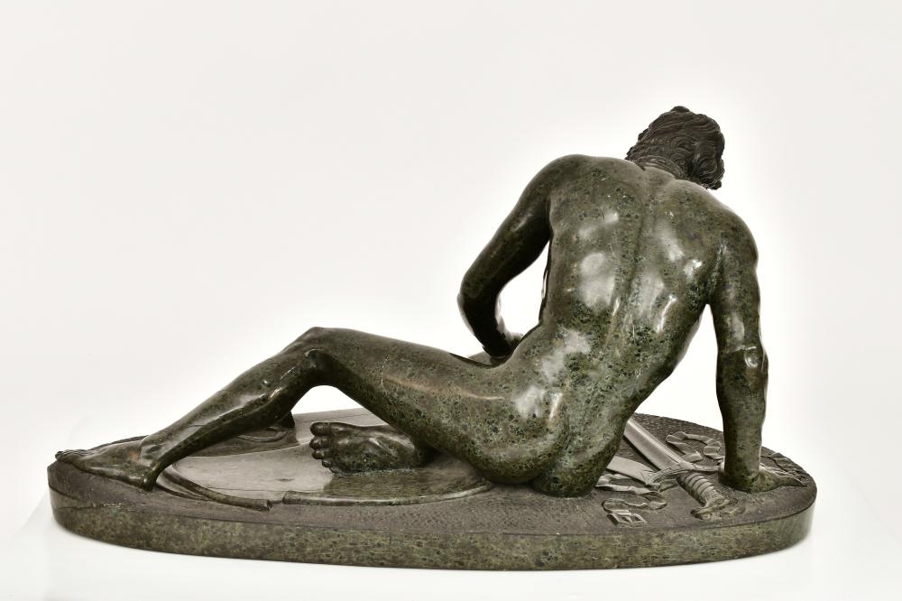 Artwork by Girolamo Zoffoli, Dying Gaul, Made of Marble