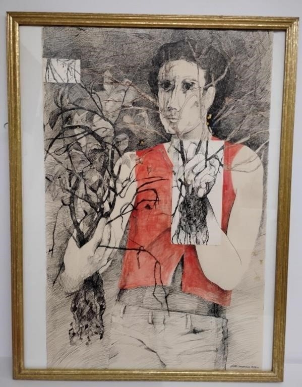 Ghitta Caiserman-Roth | Massive Mix Media Portrait-Ghitta Caiserman ...