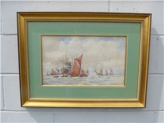 Beating up sea reach - William Stephen Tomkin