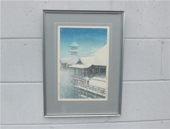 Haru no yuki Kyoto Kiyomizu by Hasui Kawase