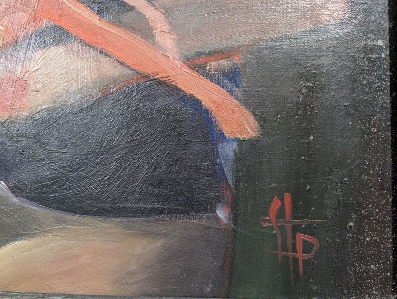 Artwork by Philippe Stoll, Children and exotic animals, Made of Oil On Canvas