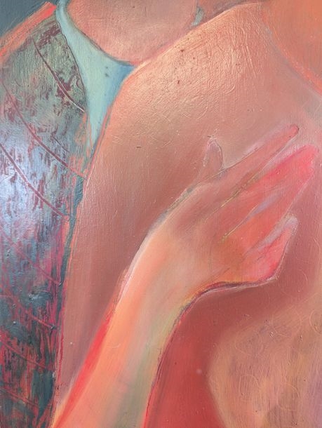 Artwork by Philippe Stoll, The three faces, Made of Oil On Panel