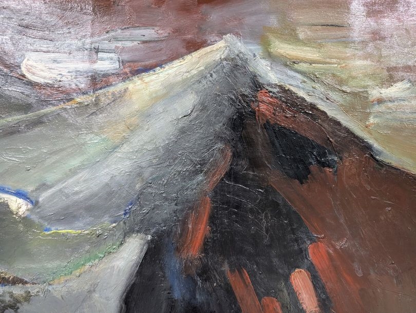 Artwork by Philippe Stoll, Mountains, Made of Oil On Canvas