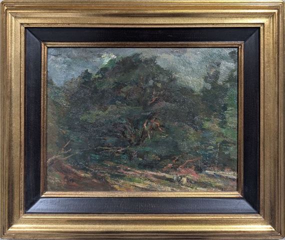 Landscape Oil on panel - Robert Brietwieser