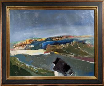 Landscape with houses - Philippe Stoll