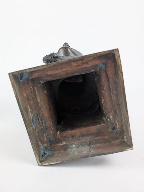 Artwork by Désiré Ringel d'Illzach, Bust of a lady with a pearled hairstyle, Made of Bronze