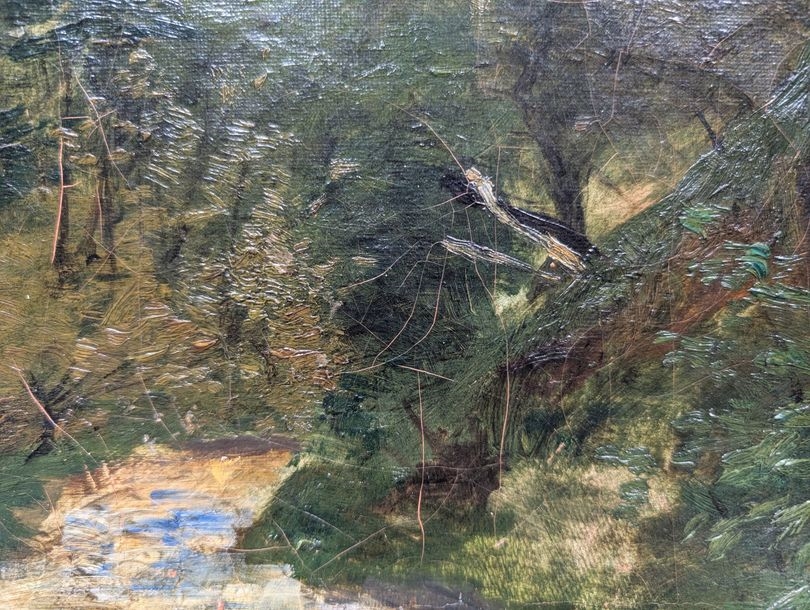Artwork by Léon Lehmann, Landscape, Made of Oil On Canvas