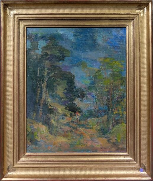 Artwork by Robert Brietwieser, Promenade, Made of Oil On Canvas