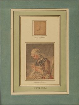 Portrait de Madame Chalon née Durand et la fidèle Louise Pecoud - Jean-Pierre de Saint-Ours
