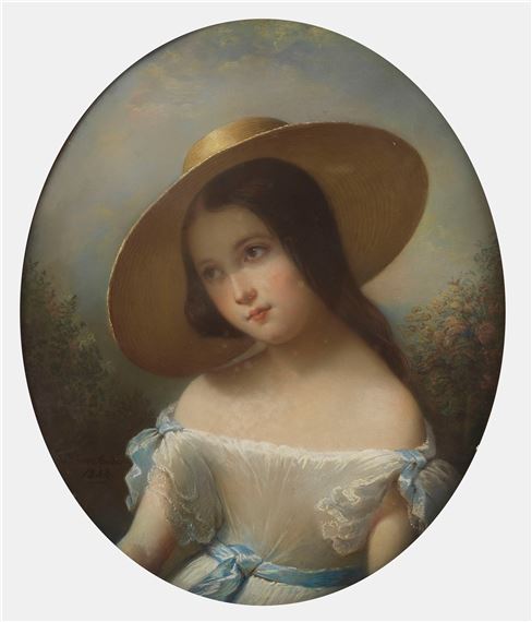 Jeune femme au chapeau - Louis Aimé Grosclaude