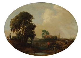 Paysage animé - Aert van der Neer