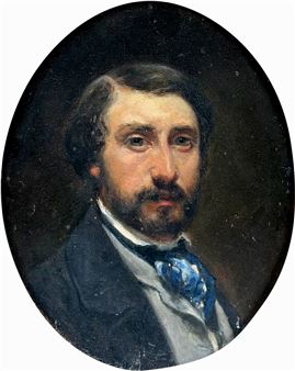 Portrait d'élégant - Louise Émilie Leleux-Giraud