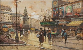 Place de la République - Eugène Galien-Laloue