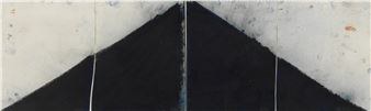 Abstraction au triangle noir - Elisabeth Pfund