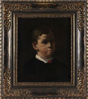 Portrait of a boy - Frank Duveneck