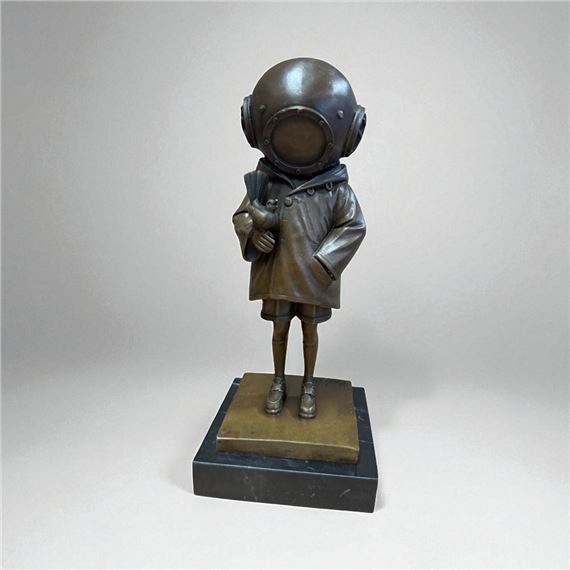 DEEP SEA DIVER GIRL バンクシー風 Banksy | Deep Sea Diver Girl | MutualArt