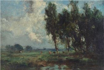 Cows in a landscape - George A. Boyle