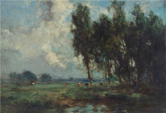 Cows in a landscape - George A. Boyle