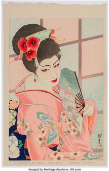 Mizutani Yaeko as Madame Butterfly, from the series Figures of the Modern Stage - Ota Masamitsu