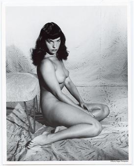 Vintage Pin Up Litho BETTIE PAGE - Bunny Yeager