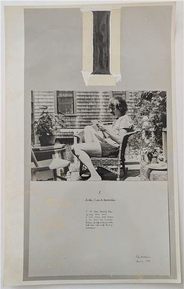 From Alphabet Series by Peter Hutchinson, 1974