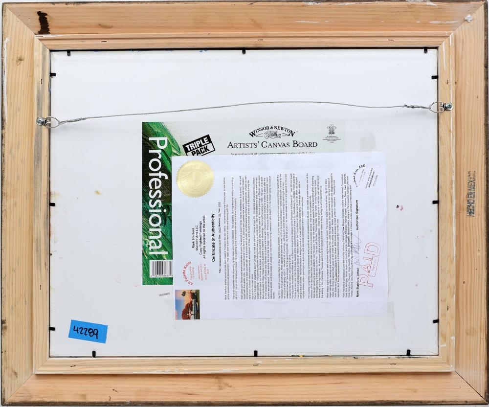 Artwork by Mark Stanford, Highwaymen artist painting alongside the menders shack, Made of Oil On Canvas Board