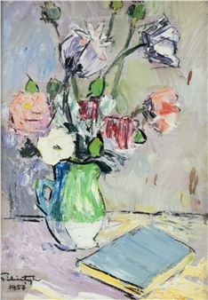 &quot;Flowers and Book&quot; - Constantin Piliuță