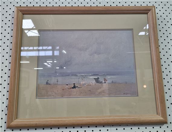 Untitled (Beach Scene - Elioth Gruner