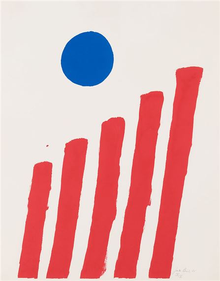 Rising Sun by Jack Bush, 1965