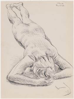 Study for Nude on Rug - Alex Colville