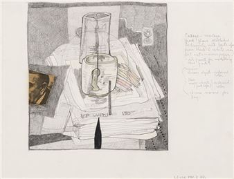 Collage Sketch (Still Life with Mug and Newspapers - Ivan Eyre