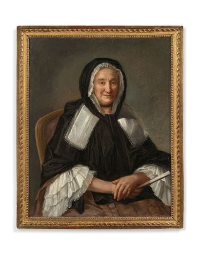 Presumed portrait of a sister of Anne de Ticheville - Michel Hubert Descours